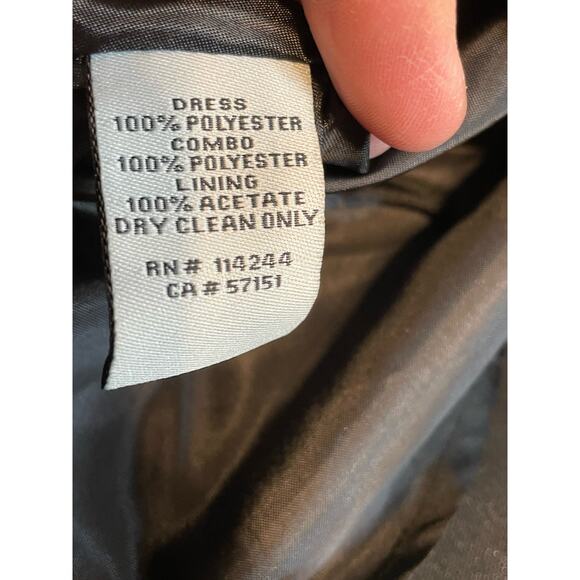 Eliza J Cocktail Dress Size 6 Purple Floral Mesh Sleeves Fit & Flare Whimsygoth - Picture 8 of 8